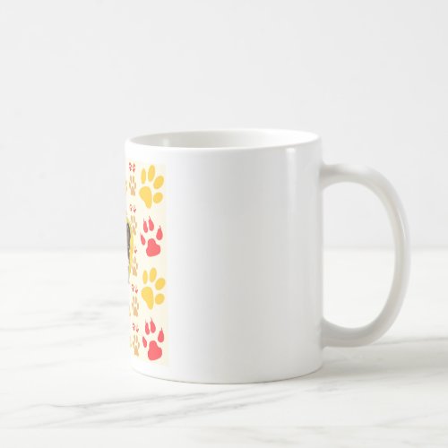 Chihuahua Heart Paw Prints Coffee Mug