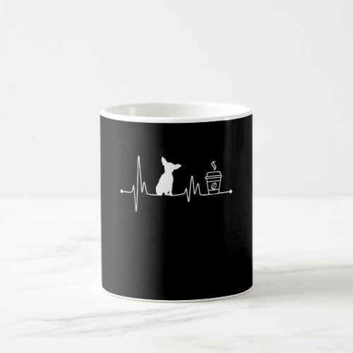 chihuahua heartbeat  pulse coffee lover small coffee mug