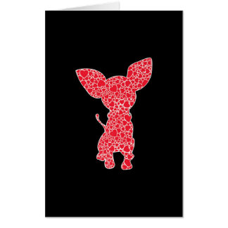 Chihuahua Hearts Valentines Day Dog Pup Lover Card