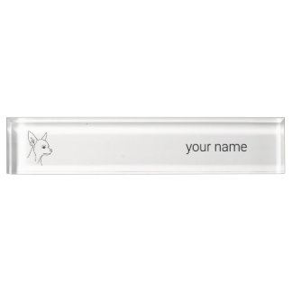 Chihuahua | Heritage Minimalist  Desk Name Plate
