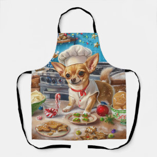 Chihuahua Holiday Baking: Festive Christmas Apron