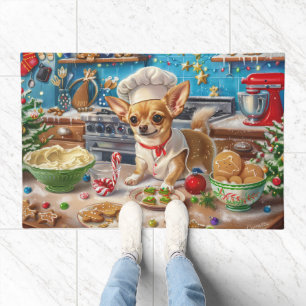 Chihuahua Holiday Baking: Festive Christmas Doormat