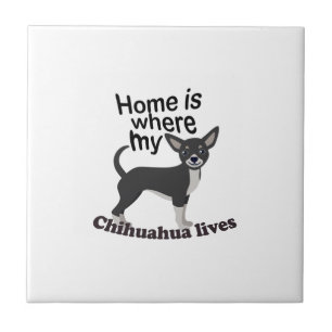 Chihuahua Home Ceramic Tile