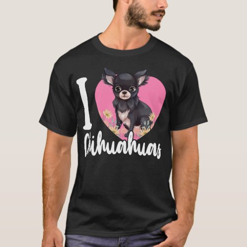 Chihuahua I Love Chihuahua Heart T_Shirt