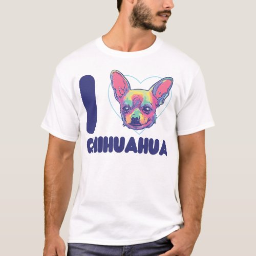 Chihuahua I Love Chihuahua Heart T_Shirt