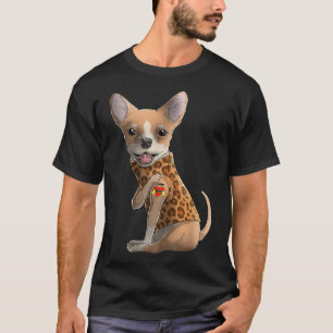 Chihuahua I Love Mom Tattoo Dog Shirt Funny Mother