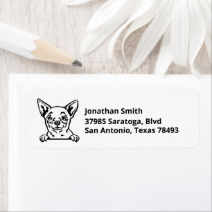 CHIHUAHUA Image on Return Address Label