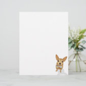 Chihuahua in a bowtie on white background (Standing Front)