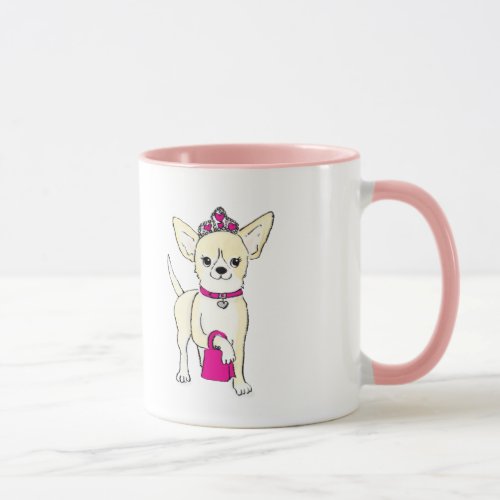 Chihuahua in a tiara mug