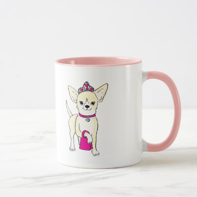 Chihuahua in a tiara mug (Right)