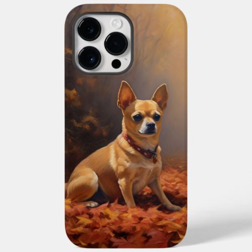 Chihuahua in Autumn Leaves Fall Inspire  Case_Mate iPhone 14 Pro Max Case