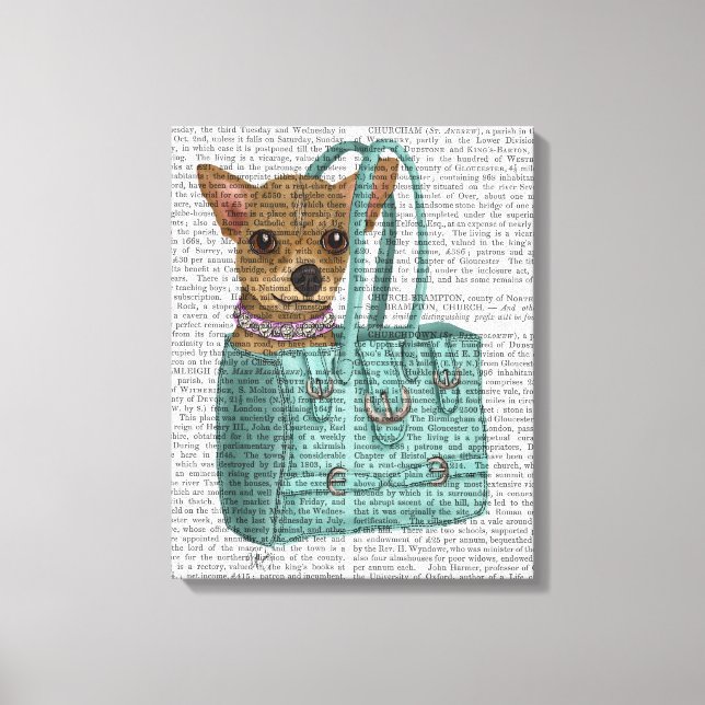 Chihuahua In Bag Canvas Print (Front)
