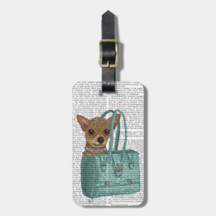 Chihuahua In Bag Luggage Tag