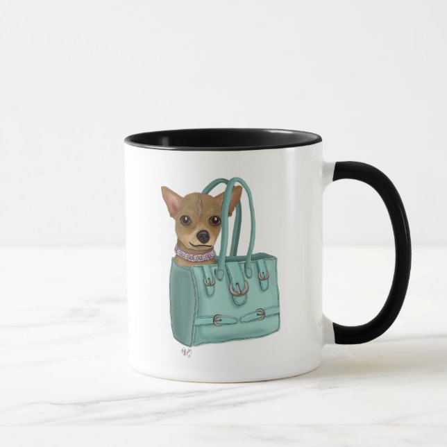 Chihuahua In Bag Mug (Right)