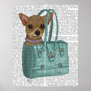 Chihuahua In Bag Poster