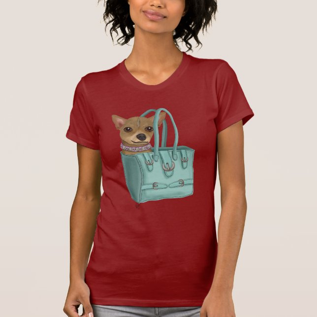 Chihuahua In Bag T-Shirt (Front)