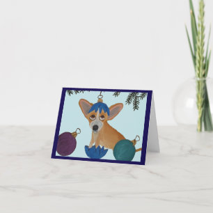 Chihuahua in broken Christmas ornament Invitation