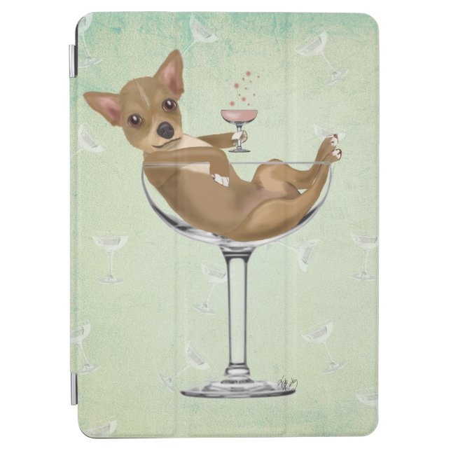 Chihuahua in Cocktail Glass iPad Air Cover (Front)