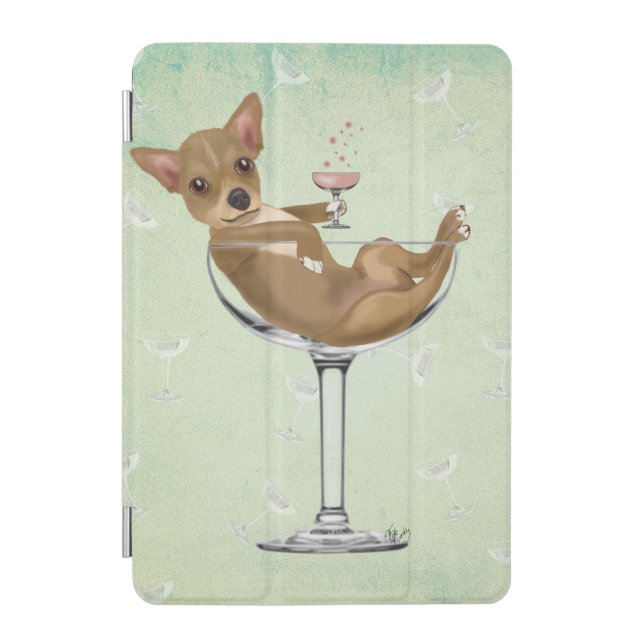 Chihuahua in Cocktail Glass iPad Mini Cover (Front)