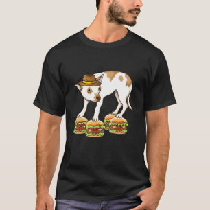 Chihuahua In Hat Balancing On Hamburgers Dank Meme T-Shirt