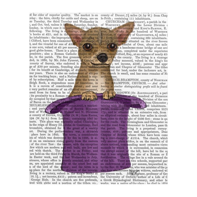 Chihuahua in Top Hat Acrylic Print (Front)