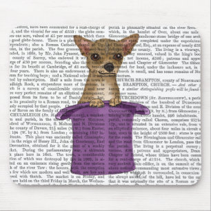 Chihuahua in Top Hat Mouse Pad