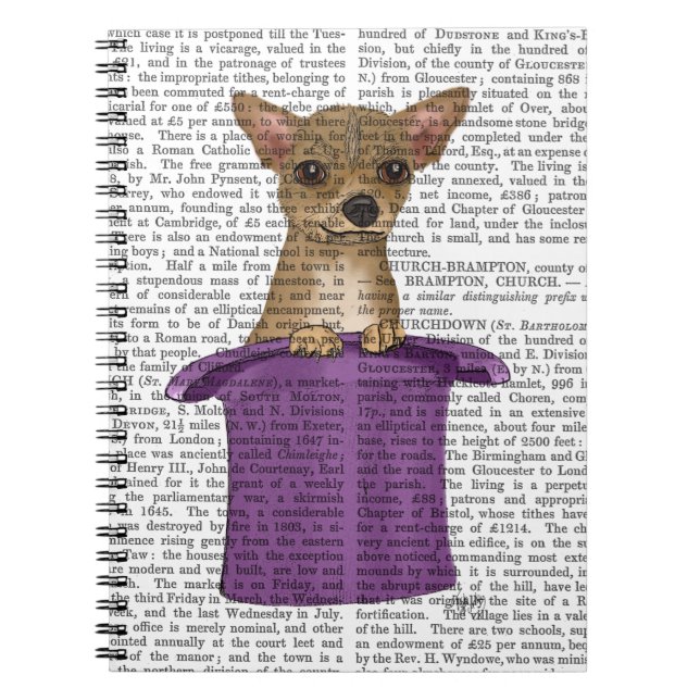 Chihuahua in Top Hat Notebook (Front)