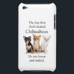 Chihuahua iPod Touch Case<br><div class="desc">This Long Haired Chihuahua iPod Touch Case is a great gift for any Chihuahua lover.</div>
