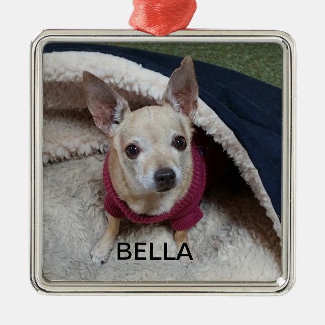 CHIHUAHUA KEEPSAKE METAL ORNAMENT (Front)