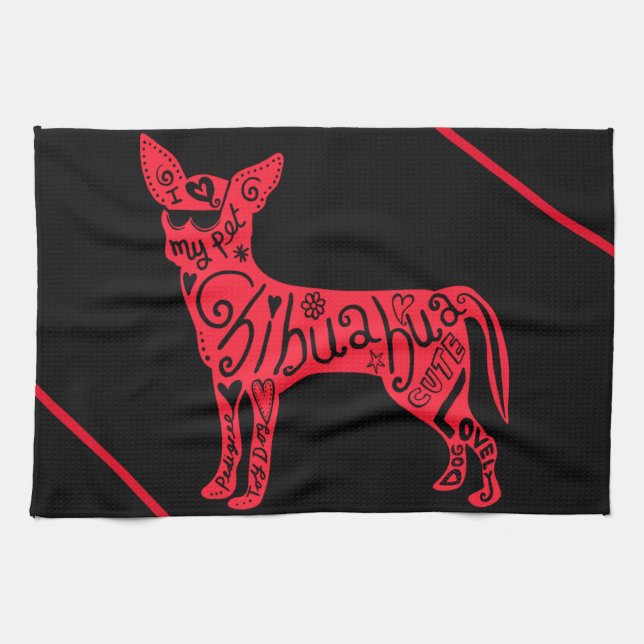 "CHIHUAHUA"     KITCHEN TOWEL (Horizontal)