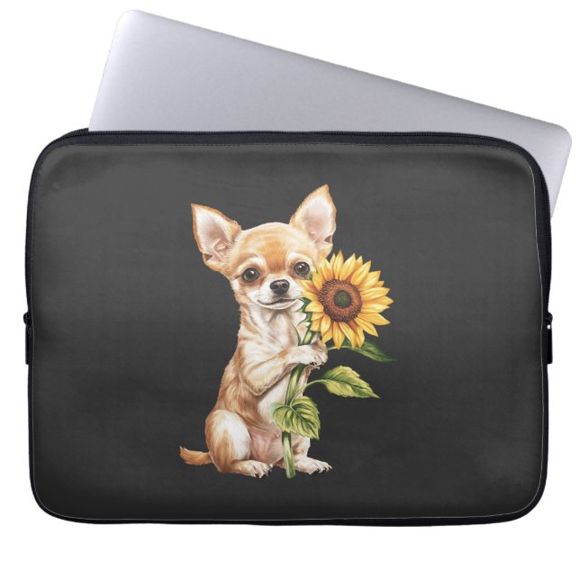 Chihuahua   laptop sleeve (Front)