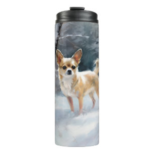 Chihuahua  Let It Snow Christmas Thermal Tumbler
