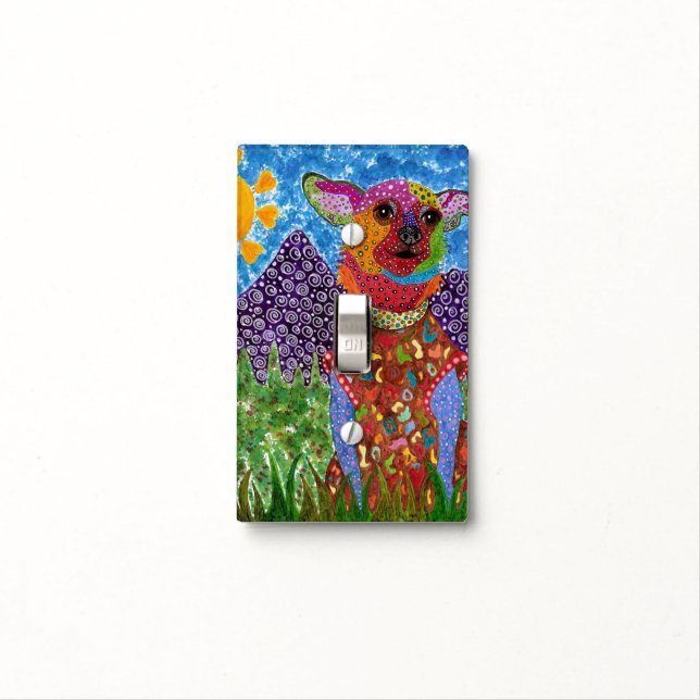 Chihuahua Light Switch Cover (In Situ)