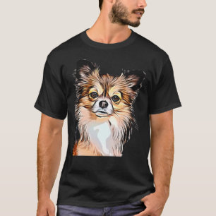 Chihuahua Long Coat Tri Color T-Shirt
