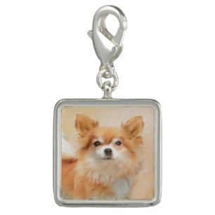 Chihuahua Long-Haired Dog Painting Original Art Charm
