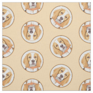 Chihuahua Long-Haired Dog Painting Original Art Fabric