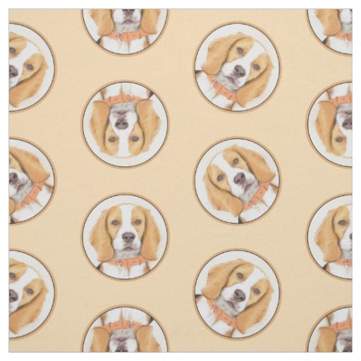 Chihuahua Long-Haired Dog Painting Original Art Fabric