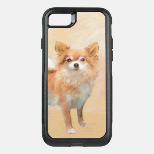 Chihuahua Long_Haired Dog Painting Original Art OtterBox Commuter iPhone SE87 Case