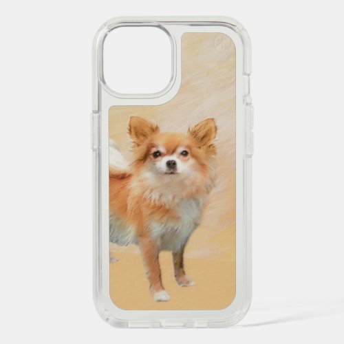 Chihuahua Long_Haired Dog Painting Original Art iPhone 15 Case