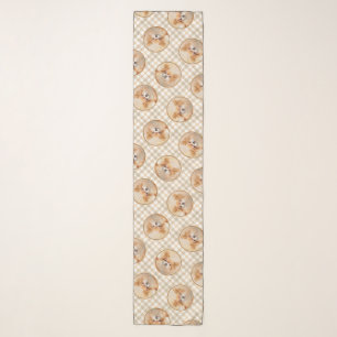 Chihuahua Long-Haired Painting Original Dog Art Scarf