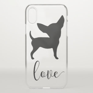 Chihuahua Love iPhone X Clearly™ Deflector Case