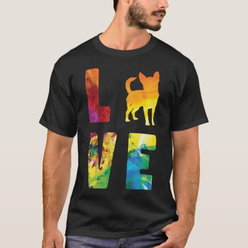 Chihuahua Love Watercolor T_Shirt