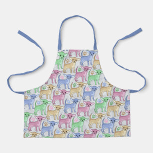 Chihuahua Lover Colorful Pattern Apron