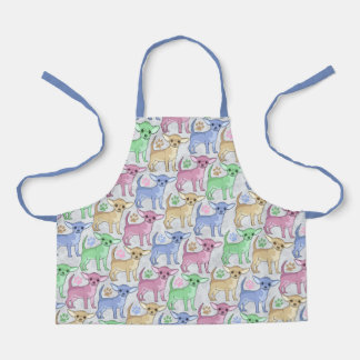 Chihuahua Lover Colorful Pattern Apron