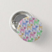 Chihuahua Lover Colorful Pattern Button (Front & Back)