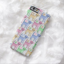 Chihuahua Lover Colorful Pattern Barely There iPhone 6 Case