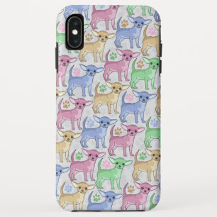 Chihuahua Lover Colorful Pattern iPhone XS Max Case