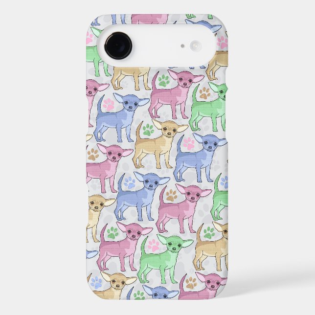 Chihuahua Lover Colorful Pattern Case-Mate iPhone Case (Back)