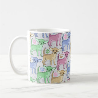 Chihuahua Lover Colorful Pattern Coffee Mug