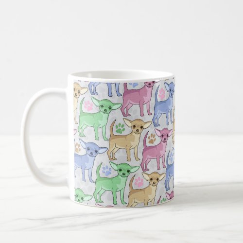 Chihuahua Lover Colorful Pattern Coffee Mug